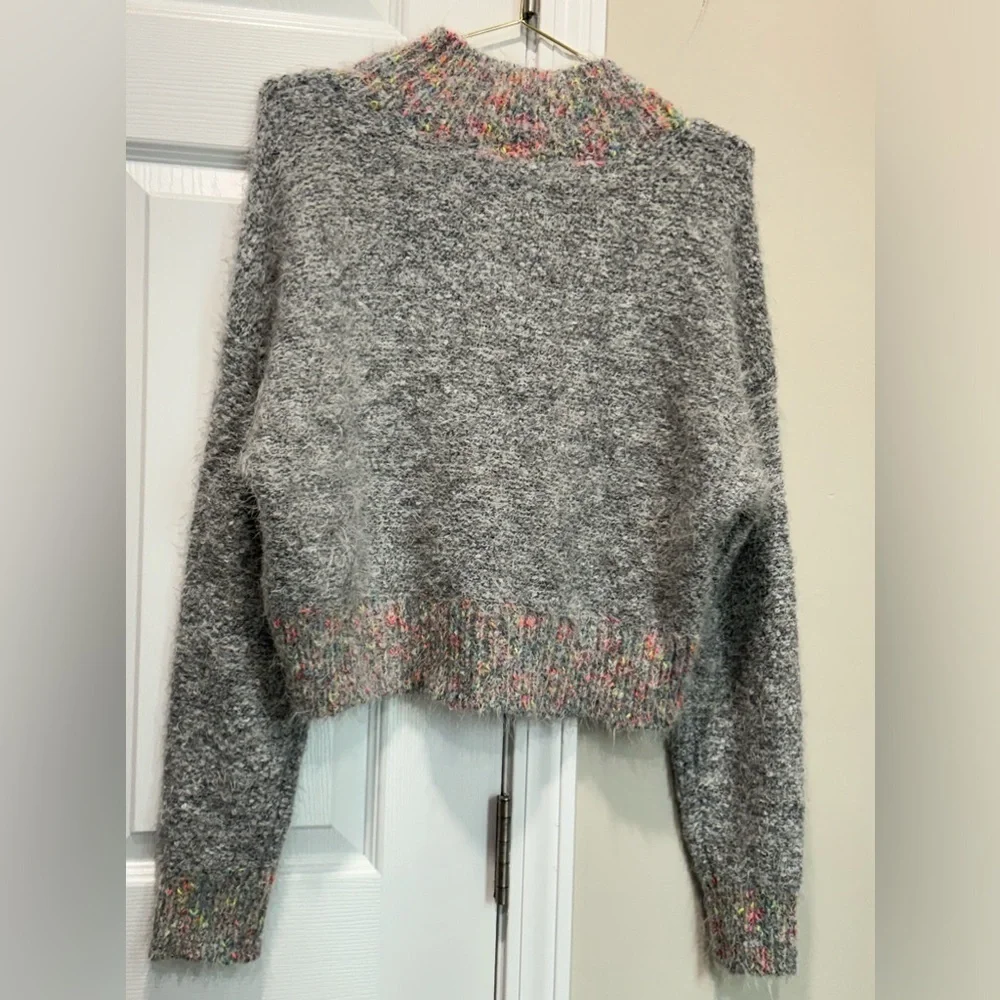 FREE PEOPLE Stardust Pullover Sweater Women's Size XS Dove Combo .